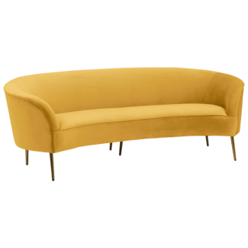 Триместно канапе RALF - жълт V (3550996)