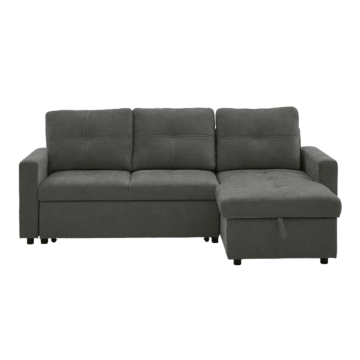 Ъглов разтегателен диван DEMBA - зелен (3551561_2)