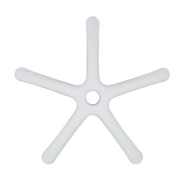 Звезда за детски стол - 250 мм - полипропилен - бяла (7040063)