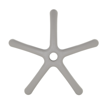 Звезда за детски стол - 250 мм - полипропилен - сива (7040061)