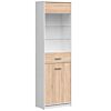 Шкаф NEPO PLUS REG1D1W корпус бяло/фронт дъб сонома  (020.004.0228)