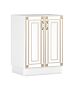 Кухненски шкаф IMPERIA 60Н бяло/златна патина  (089.001.0060)