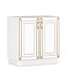 Кухненски шкаф IMPERIA 80НМ бяло/златна патина  (089.001.0061)