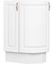 Кухненски шкаф долен MICHELLE Н-30/87 ДВ.ЗАОБЛЕН бяло/бяло  (004.103.0008)