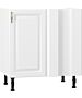 Кухненски шкаф долен MICHELLE ЪГЛОВ H-80/87 бяло/бяло  (004.103.0001)