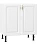 Кухненски шкаф долен MICHELLE Н-80/87 бяло/бяло  (004.103.0007)
