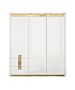 Гардероб ALAMEDA SZF3D2S бял лак/дъб уестминстър/бял лак  (029.003.0007)