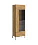 Висока витрина SANTES 1W златен дъб крафт/антрацит  (092.093.0028)