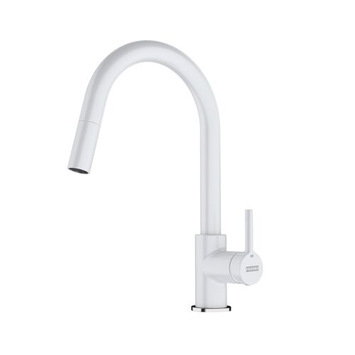 СМЕСИТЕЛ FRANKE LINA PULL OUT Nozzle Side White (02FRA 047)