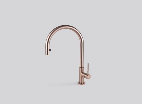 СМЕСИТЕЛ FALMEC TREVI ROUND PULLOUT PVD COPPER (03FAL 002)