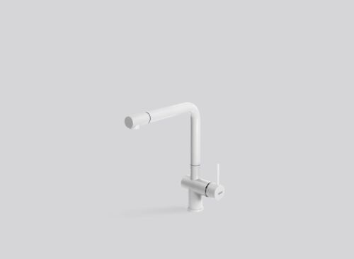 СМЕСИТЕЛ ISEO CORNER WHITE PULL-OUT (03FAL 016)