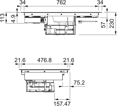 КОТЛОН С ВГРАДЕН АБСОРБАТОР FRANKE FMA 839 HI (06FRA 003)