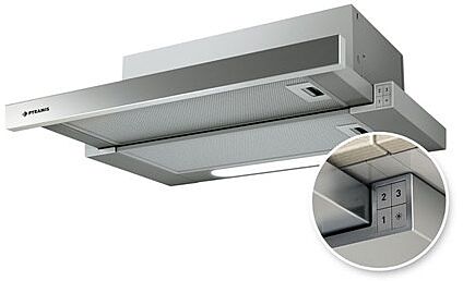 АСПИРАТОР PYRAMIS TURBO SLIM 60 IX / 065006401 (01PYR 014)