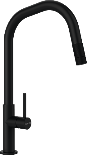 СМЕСИТЕЛ SCHOCK TALINOS PULL OUT BLACK (02SCH 872)