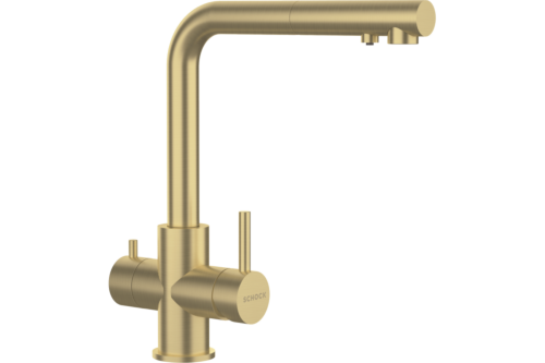 СМЕСИТЕЛ SCHOCK Vitus Pull Out White Gold (02SCH 870)