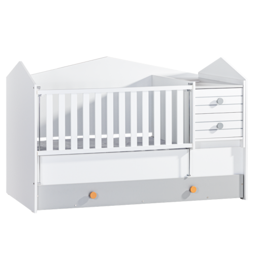 Бебешка кошара и детско легло 2в1 BIRD HOUSE 70 x 170 (3575232)