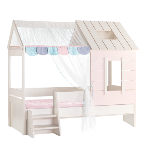 Детско легло къща PINK HOUSE - 90 х 200 - розово (3575081)