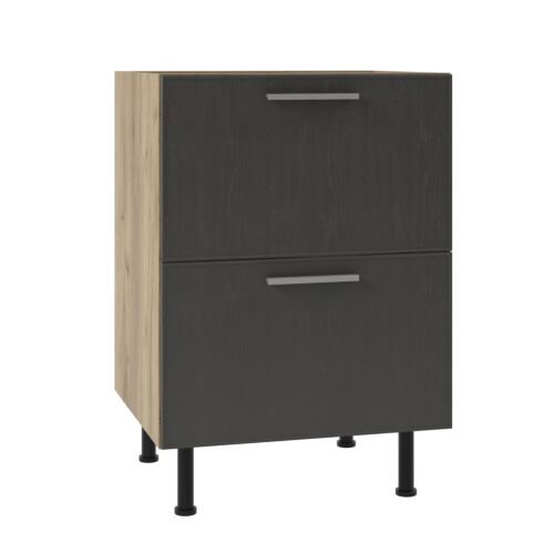 Кухненски шкаф SKY LOFT Т2 Н60/87 2ч.Blumotion златен дъб крафт/сиво  (005.002.3329)