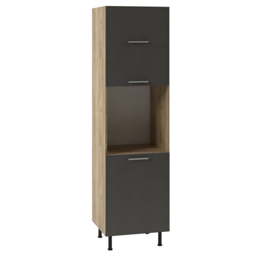 Кухненски шкаф SKY LOFT ШД 60/241 HK-S ЗА ФУРНА златен дъб крафт/сиво  (005.002.3331)