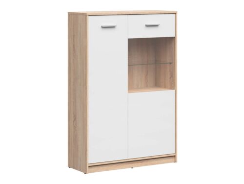 Шкаф NEPO PLUS REG1D1W/90 корпус дъб сонома/фронт бяло  (020.004.0239)