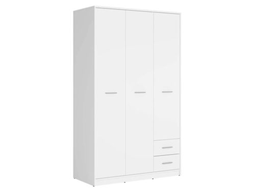 Гардероб NEPO PLUS SZF3D2S корпус и фронт бяло  (020.004.0182)