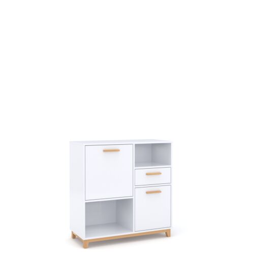 Шкаф STEKA 2D1S бяло/каменен дъб  (092.091.0009)