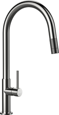 СМЕСИТЕЛ SCHOCK TALIA PULL OUT INOX (02SCH 832)